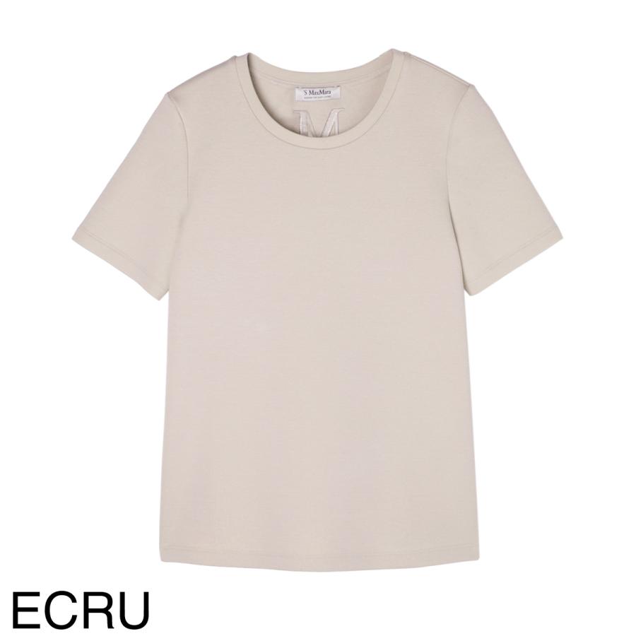 エスマックスマーラ S Max Mara クルーネックTシャツ TUBO レディース 2429976021650-010の画像