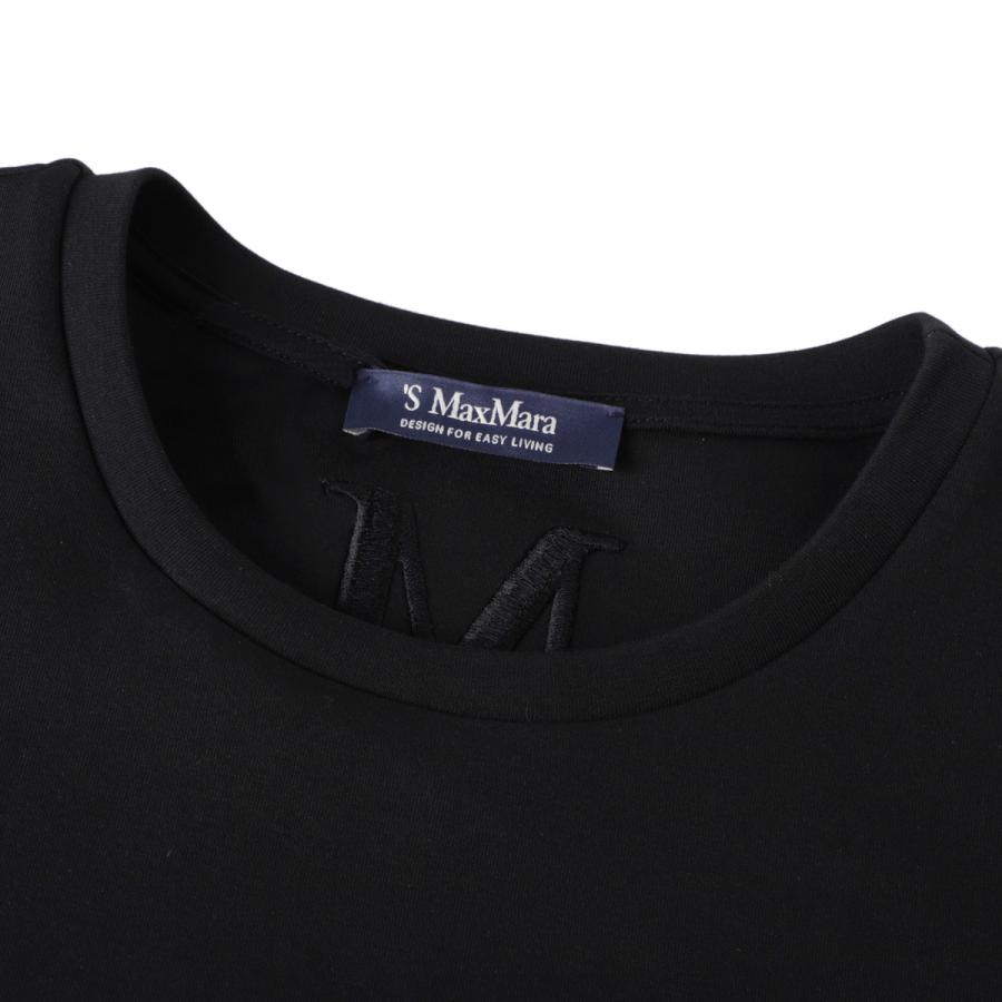 エスマックスマーラ S Max Mara クルーネックTシャツ TUBO レディース 2429976021650-010の画像