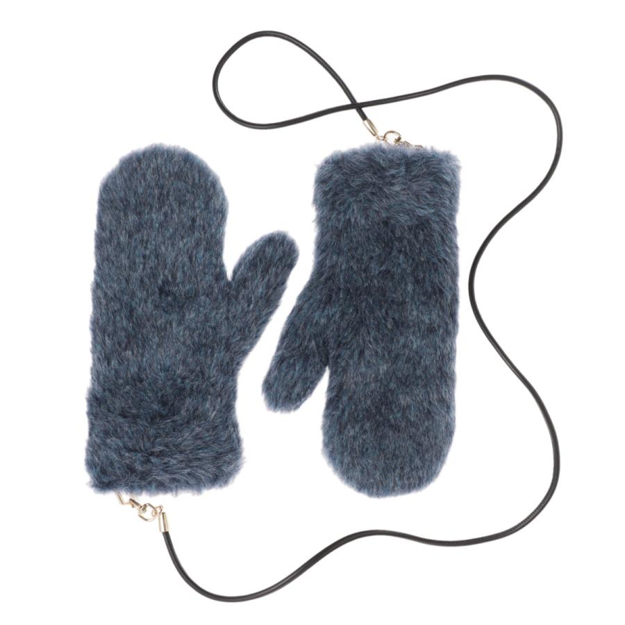 Max Mara マックスマーラ 手袋 OMBRATO6 ミトン ブルー