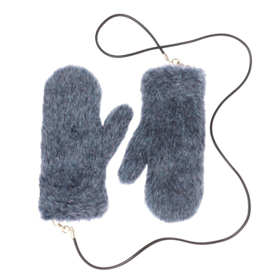 Max Mara（マックスマーラ） 手袋 OMBRATO6 ミトン ブルー レディース