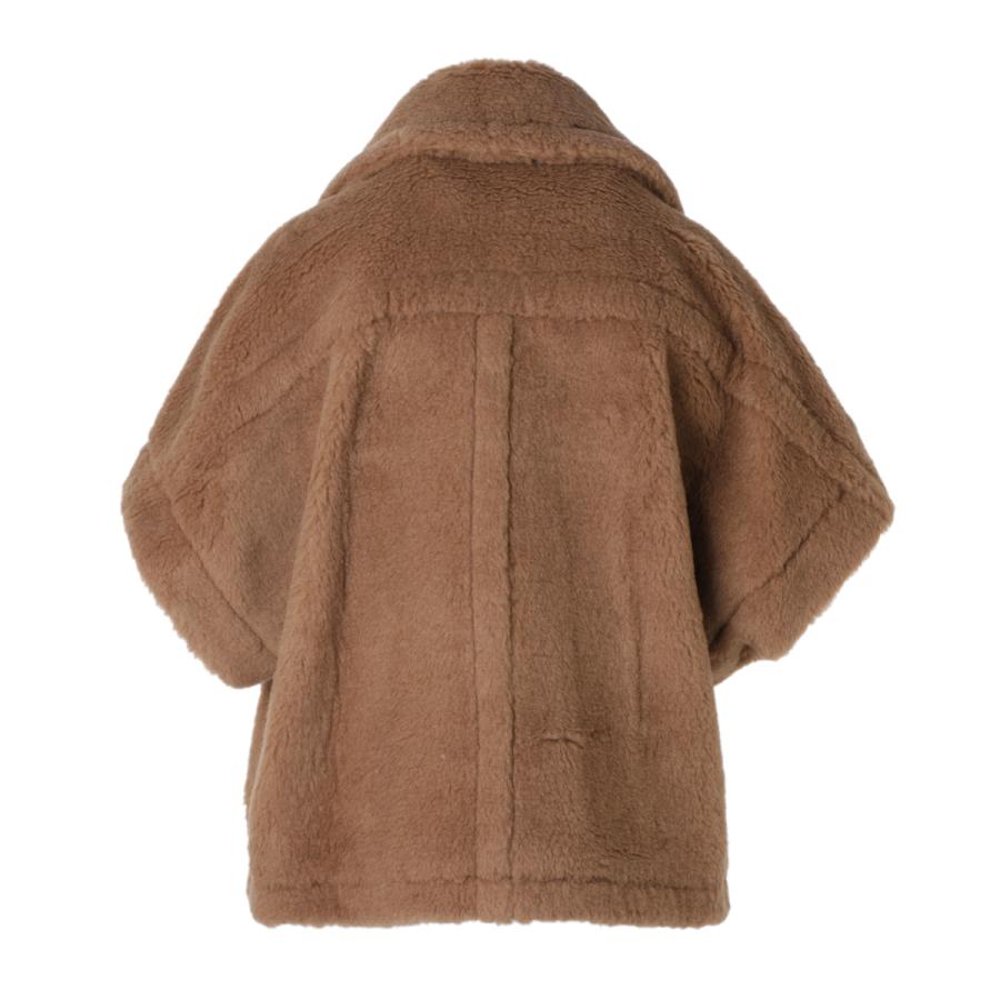 ◆美品◆モラビト◆チェックポンチョ◆アームカバー付き◆ブラウン◆ウール系◆フリー Max Mara（マックスマーラ） ケープ NEWMANTO ポンチョ ブラウン