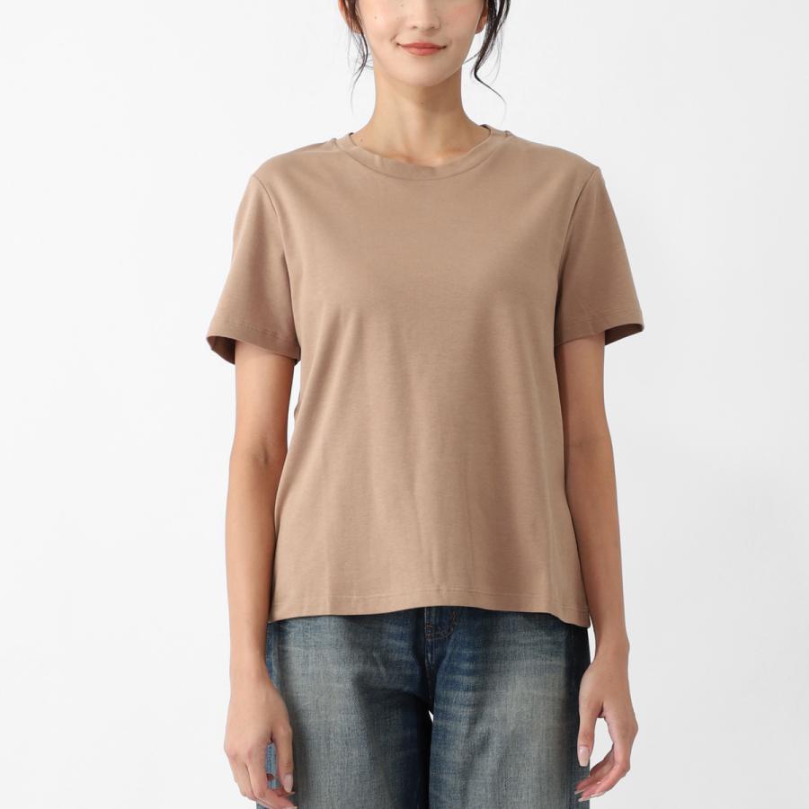 エスマックスマーラ S Max Mara クルーネックTシャツ GEMMA ブラウン レディース 2529976041600-006の画像