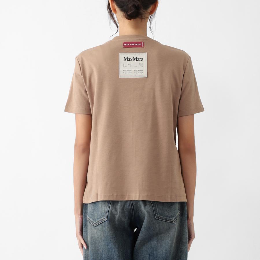 エスマックスマーラ S Max Mara クルーネックTシャツ GEMMA ブラウン レディース 2529976041600-006の画像