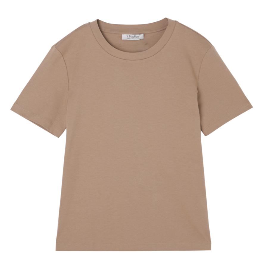 エスマックスマーラ S Max Mara クルーネックTシャツ GEMMA ブラウン レディース 2529976041600-006の画像