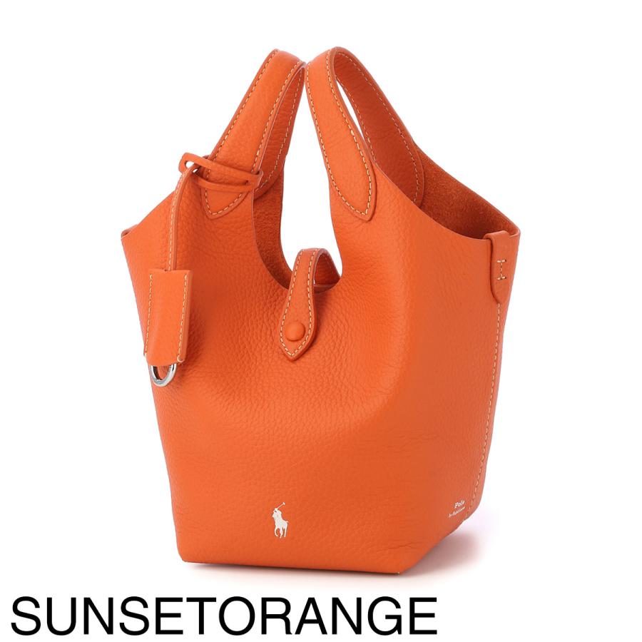 ポロラルフローレン POLO RALPH LAUREN トートバッグ 2WAY POLO PLAY LEATHER SMALL TOTE ＆ CROSSBODY ポニー レザー クロスボディバッグ レディースの画像
