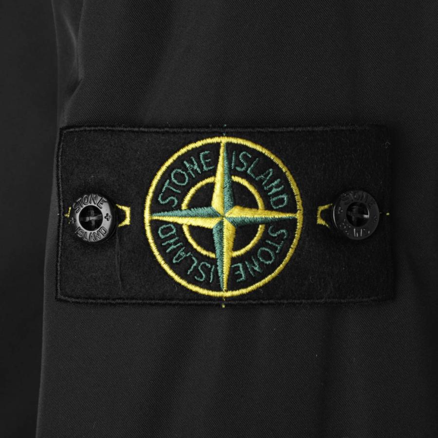 【QR確認済み】ストーンアイランド ワッペン刺繍ロゴ クルーネックニット L 黒 QR確認済み】ストーンアイランド ワッペン刺繍ロゴ クルーネックニット