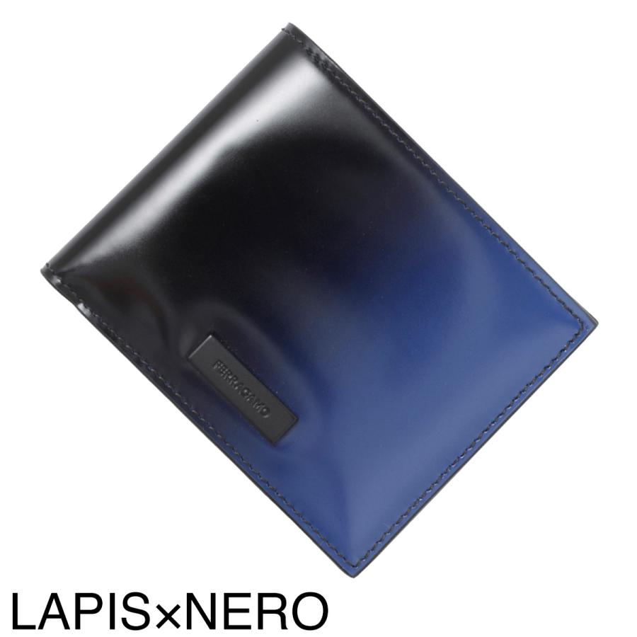 FERRAGAMO フェラガモ 2つ折り財布 メンズ 661202-0764079-lapis