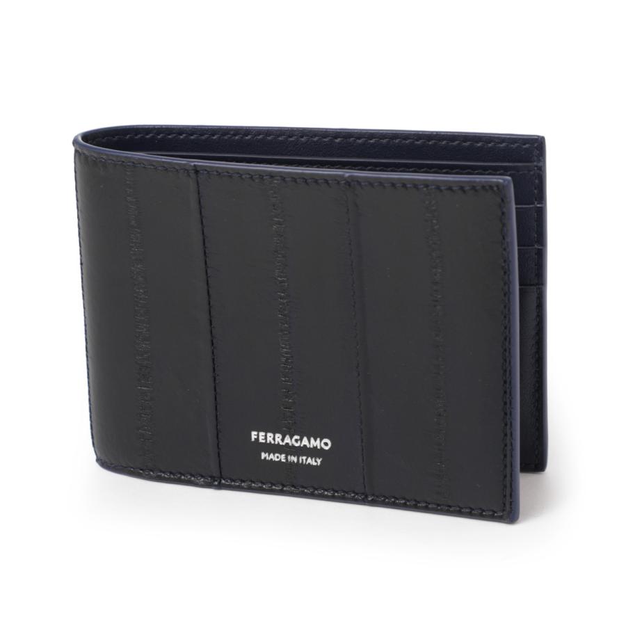 FERRAGAMO（フェラガモ） FERRAGAMO 2つ折り財布 ブルー メンズ 661360