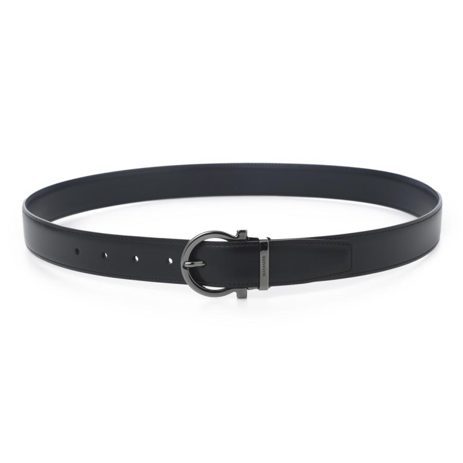 FERRAGAMO（フェラガモ） リバーシブルベルト ブラック メンズ 670302
