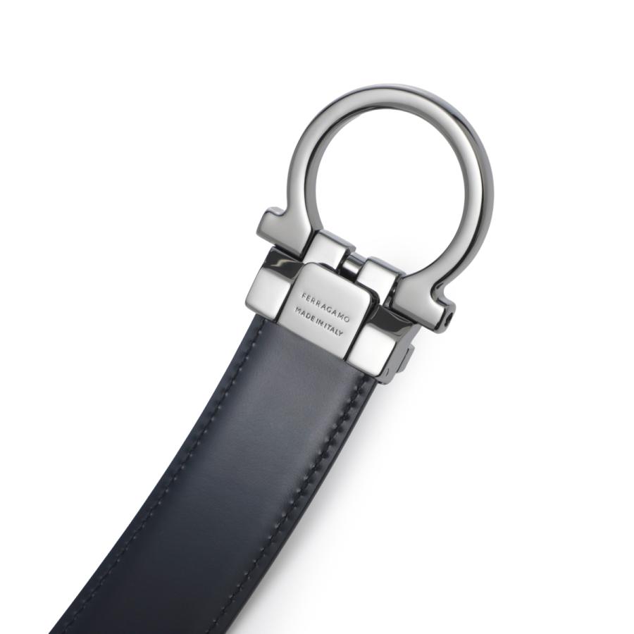 フェラガモ　ベルト　ブラック FERRAGAMO フェラガモ リバーシブルベルト ブラック メンズ