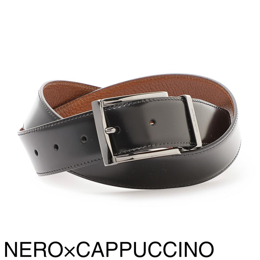 FERRAGAMO（フェラガモ） リバーシブルベルト メンズ : モダンブルー