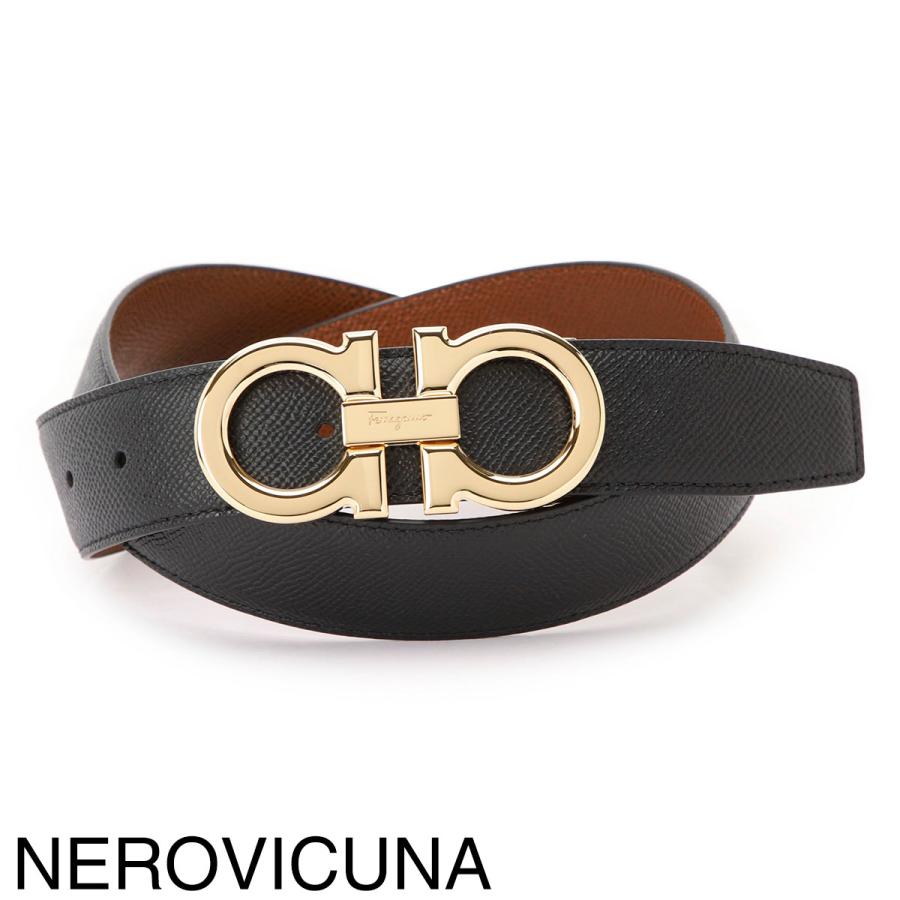 FERRAGAMO（フェラガモ） リバーシブル ベルト メンズ : モダンブルー