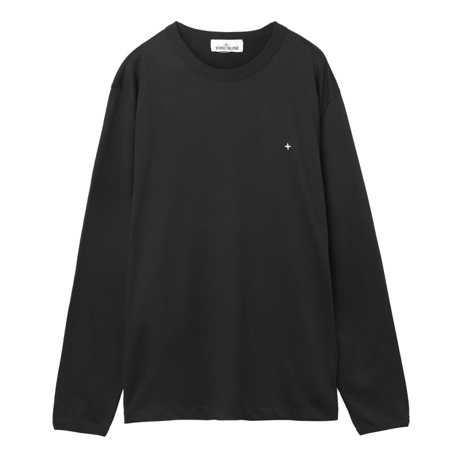 STONE ISLAND ブラック 長袖tシャツ 【公式通販】
