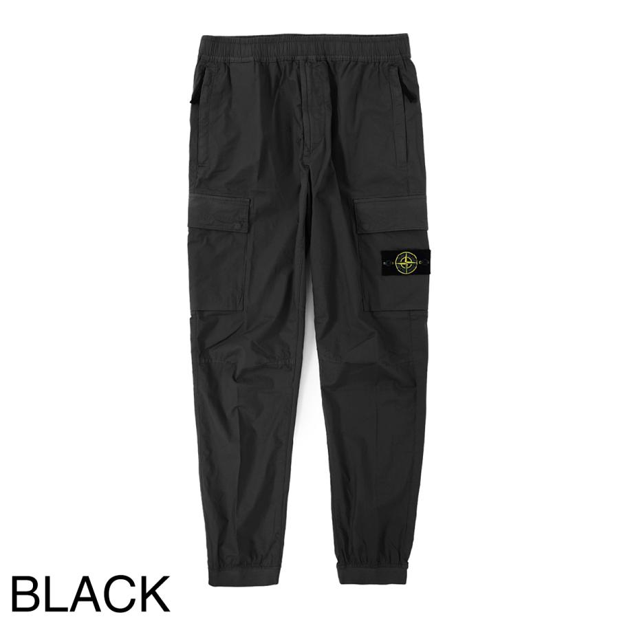 stone  カーゴパンツ　ブラック　黒 Stone Island 黒 カーゴパンツ