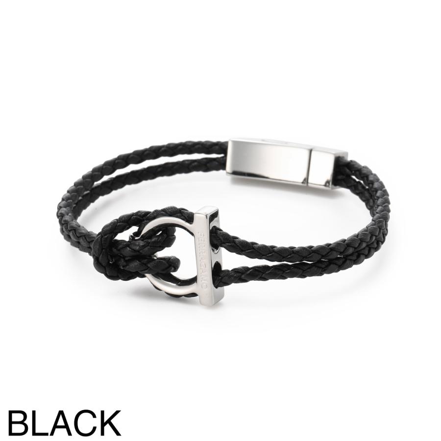 【PM】Ferragamo(フェラガモ)レザーバングル/ブレスレット FERRAGAMO（フェラガモ） ブレスレット GANCINI BRACELET メンズ