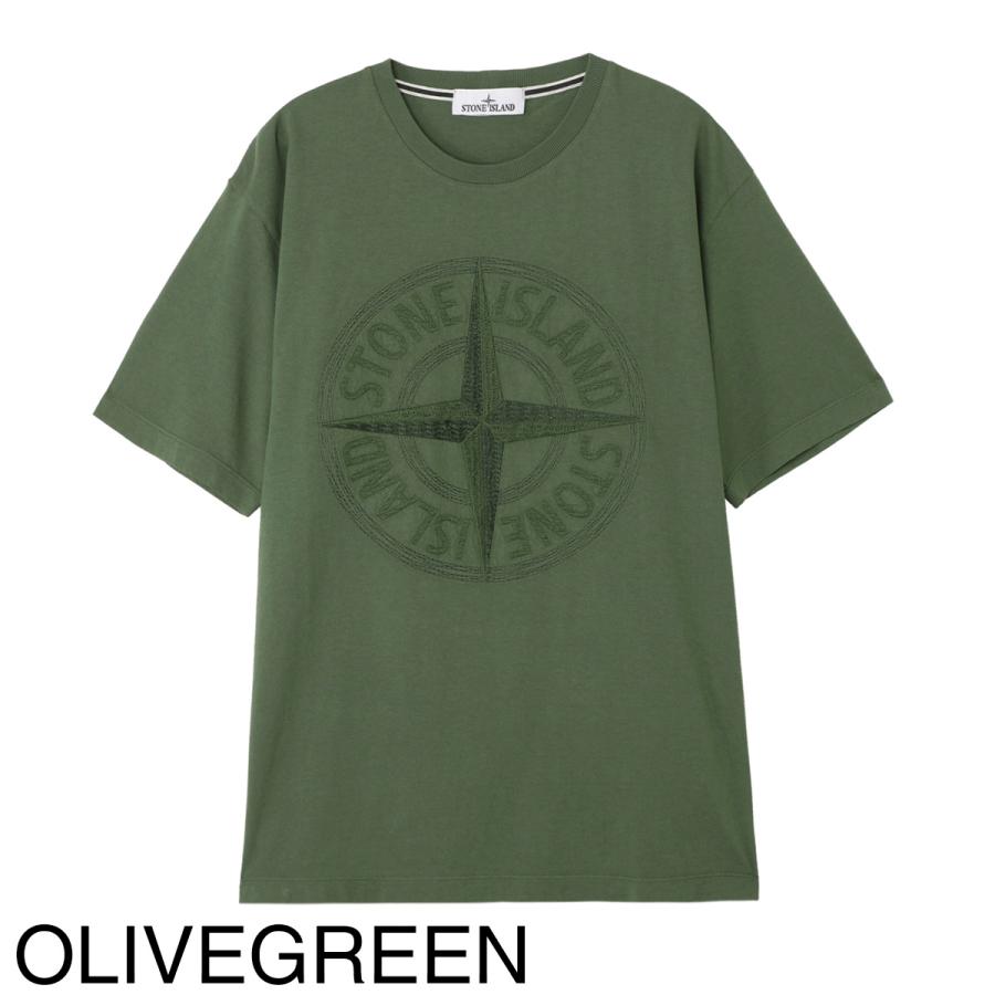 STONE ISLAND ストーンアイランド クルーネック半袖Tシャツ メンズ  