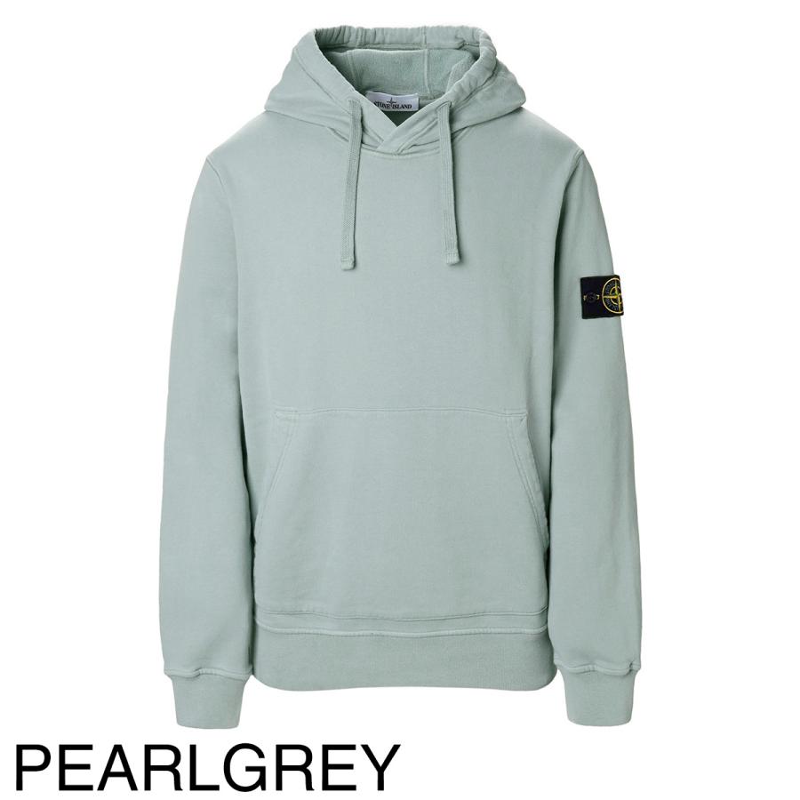 ストーンアイランド　くすみブルー　771564120 パーカー 裏起毛　Lサイズ STONE ISLAND（ストーン アイランド） パーカ 64120 メンズ 771564120