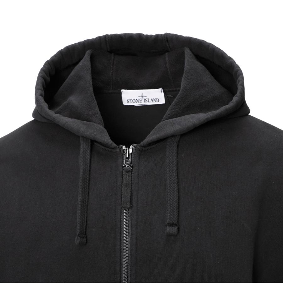 ストーンアイランド STONE ISLAND ジップアップパーカ ブラック メンズ ストーンアイランド STONE ISLAND ジップアップパーカ ブラック メンズ