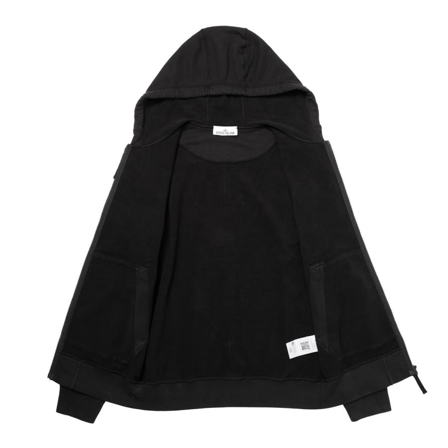STONE ISLAND（ストーン アイランド） ジップアップパーカ ブラック