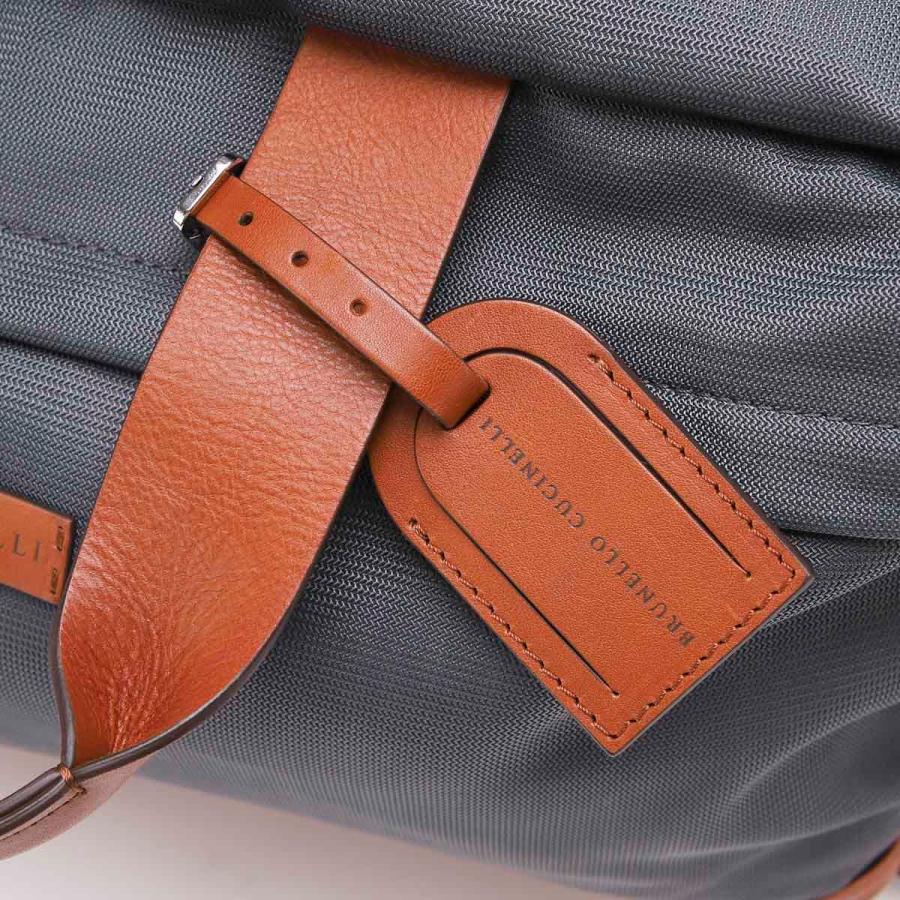 ブルネロクチネリ BRUNELLO CUCINELLI ボストンバッグ グレー メンズ