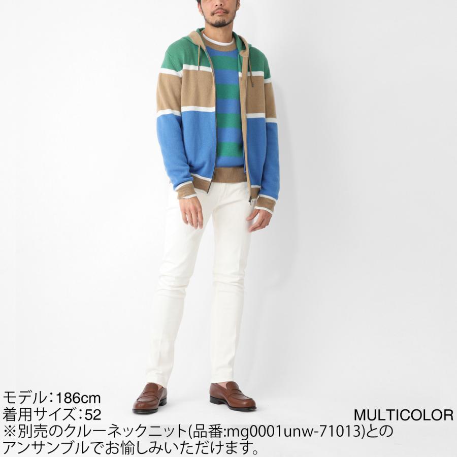 ヘルノ HERNO ジップアップ ニット ニット パーカ 大きいサイズあり マルチカラー メンズ mc0001unw-71011-9246の画像