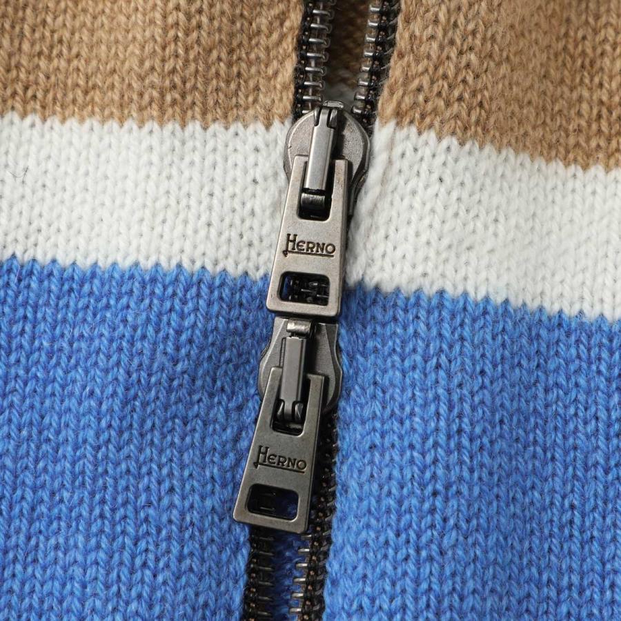 ヘルノ HERNO ジップアップ ニット ニット パーカ 大きいサイズあり マルチカラー メンズ mc0001unw-71011-9246の画像