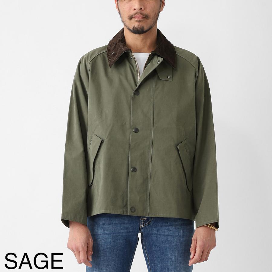バブアー Barbour ブルゾン TRANSPORTER OVERSIZED CASUAL JACKET トランスポート ピーチスキン コットン ショートレングスブルゾン コーチジャケット メンズの画像