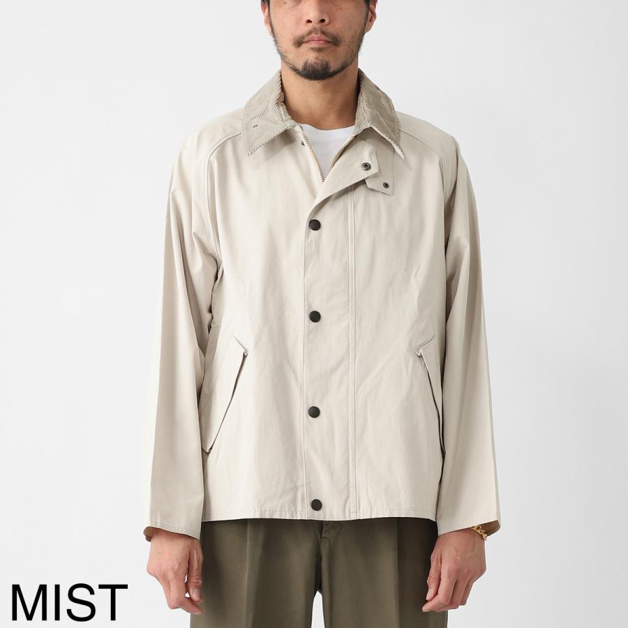バブアー Barbour ブルゾン TRANSPORTER OVERSIZED CASUAL JACKET トランスポート ピーチスキン コットン ショートレングスブルゾン コーチジャケット メンズの画像