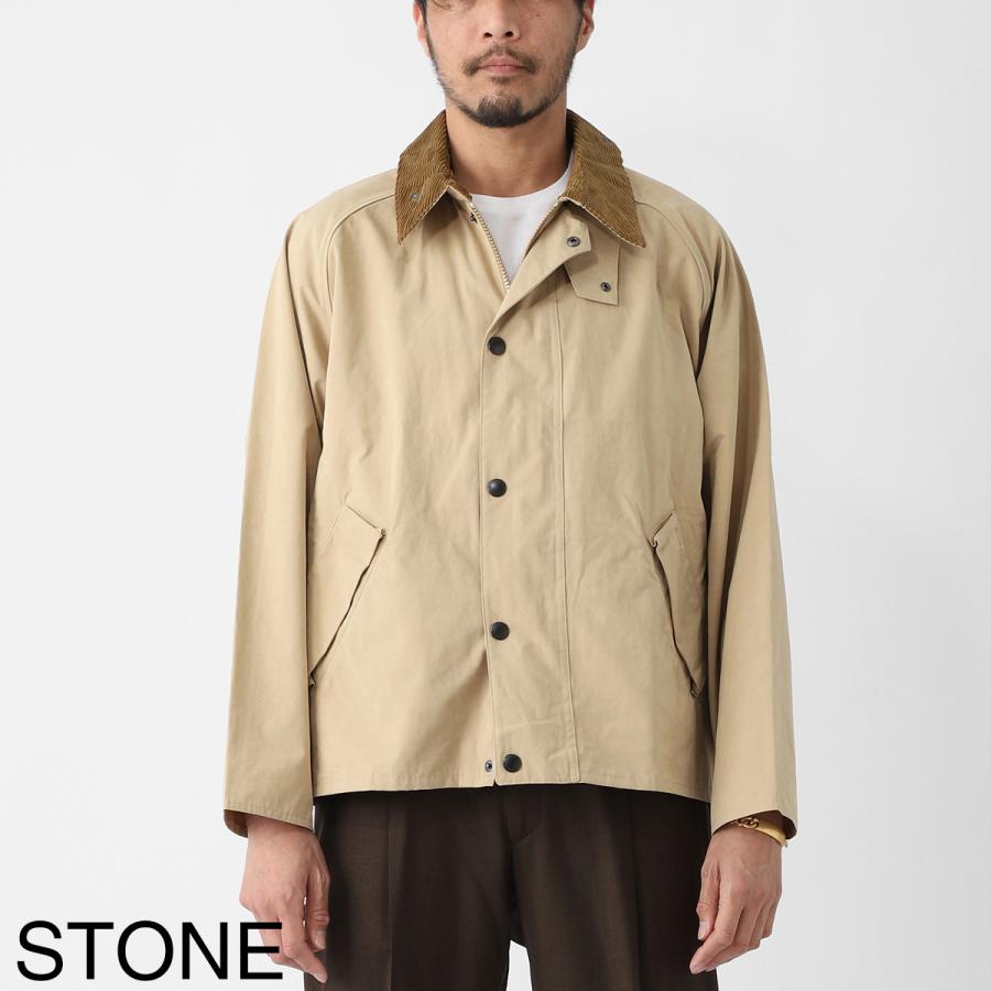 バブアー Barbour ブルゾン TRANSPORTER OVERSIZED CASUAL JACKET トランスポート ピーチスキン コットン ショートレングスブルゾン コーチジャケット メンズの画像