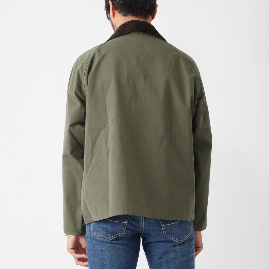 バブアー Barbour ブルゾン TRANSPORTER OVERSIZED CASUAL JACKET トランスポート ピーチスキン コットン ショートレングスブルゾン コーチジャケット メンズの画像