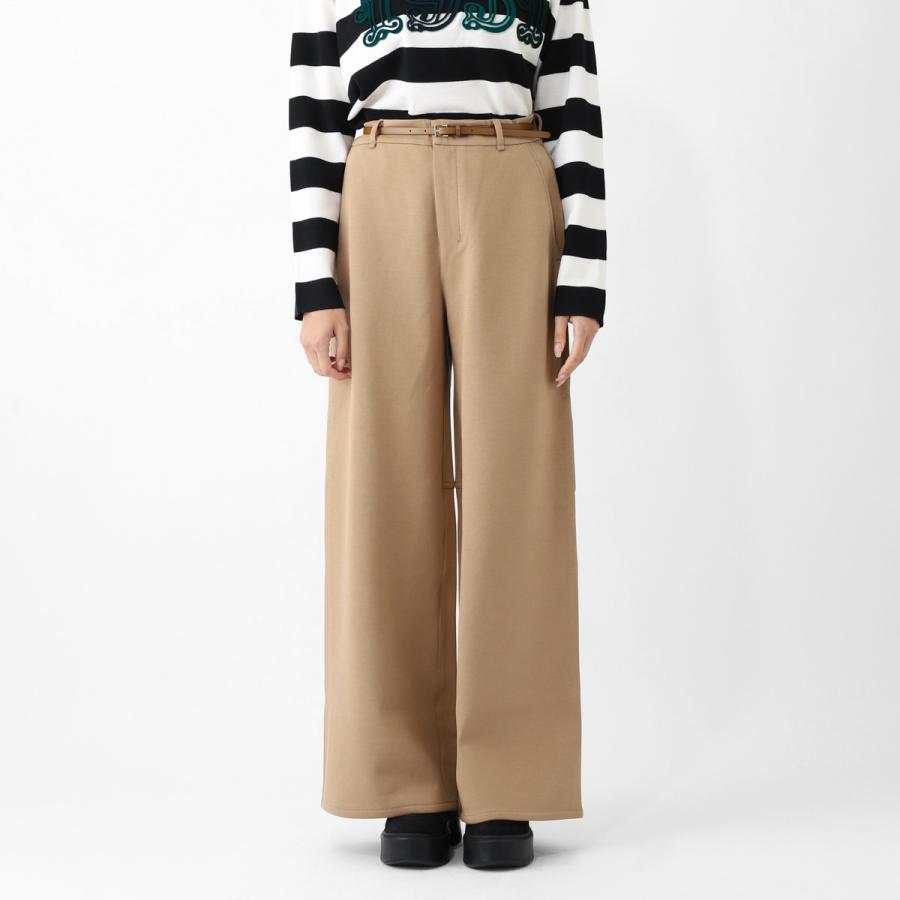 エスマックスマーラ S Max Mara コットンパンツ MERLOT ワイドパンツ