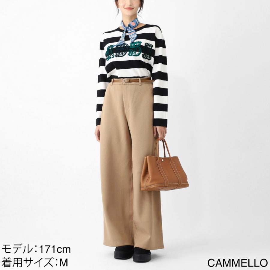 エスマックスマーラ S Max Mara コットンパンツ MERLOT ワイドパンツ