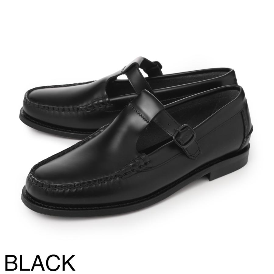 HEREU◇ローファー/37/BLK/レザー レザー ローファー（ブラック/マルチ