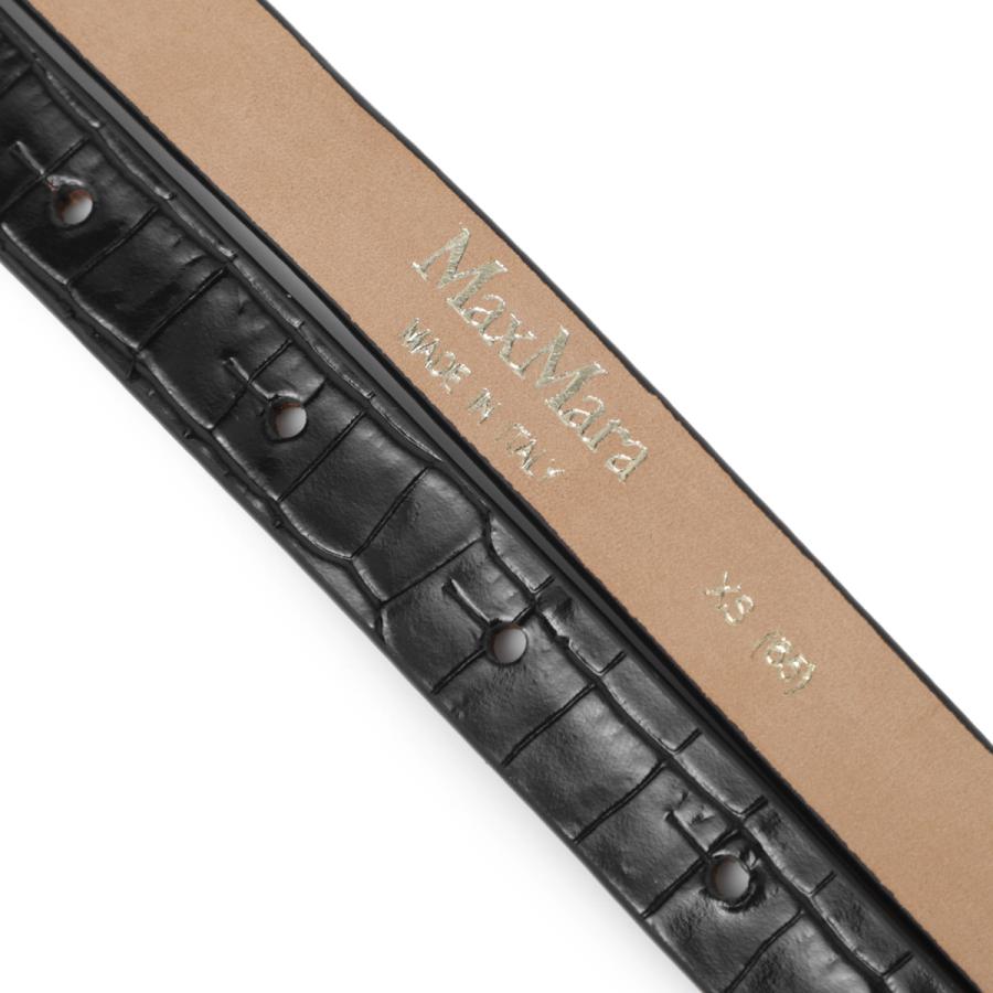 [あす着] マックスマーラ Max Mara ベルト レディース MGRAZIATA15 CROC Max Mara（マックスマーラ） ベルト MGRAZIATA15 CROC ブラック