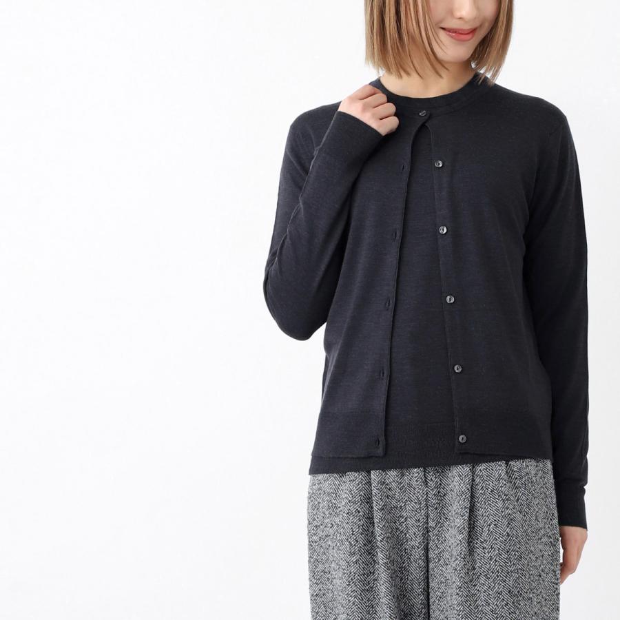 JOHN SMEDLEY ジョンスメドレー ウール100カーディガン M グレー JOHN SMEDLEY - JOHN SMEDLEY ジョンスメドレー カーディガン M