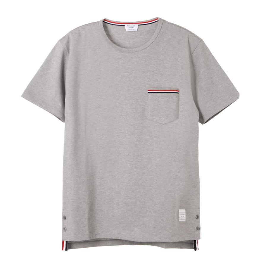 トムブラウン THOM BROWNE. クルーネックＴシャツ SS POCKET TEE IN MEDIUM WEIGHT JERSEY COTTON 大きいサイズあり メンズ mjs010a-01454-415｜mb-y｜02