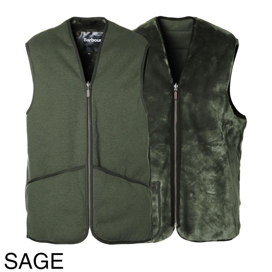 Barbour オリーブグリーン ベスト Barbour（バブアー） ベスト WARM PILE WAISTCOAT ZIP-IN LINER ジレ