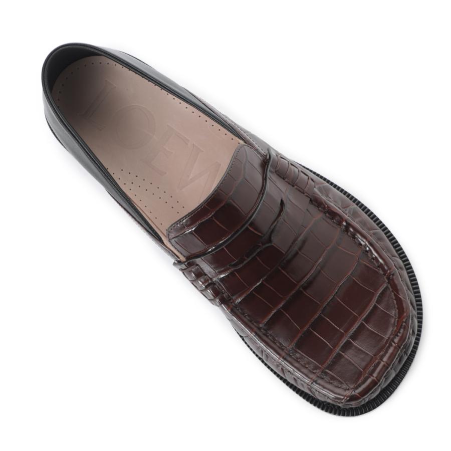 ロエベ LOEWE ローファー CAMPO FLAP BACK LOAFER カンポ フラップバック 大きいサイズあり ブラウン メンズ mlsc290x01-2999の画像