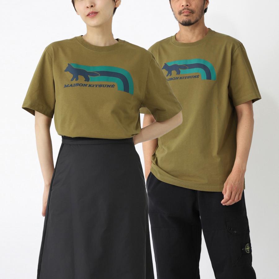 MAISON KITSUNE（メゾン キツネ） クルーネックTシャツ FLASH FOX