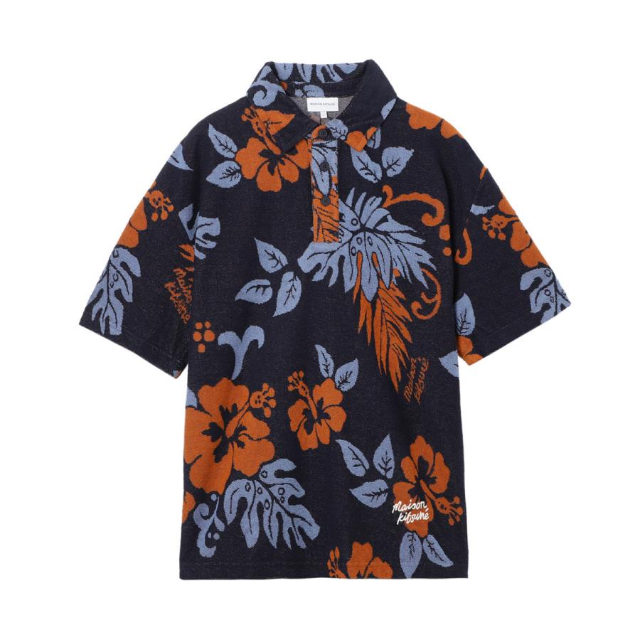 MAISON KITSUNE（メゾン キツネ） ポロシャツ JACQUARD OVERSIZE POLO