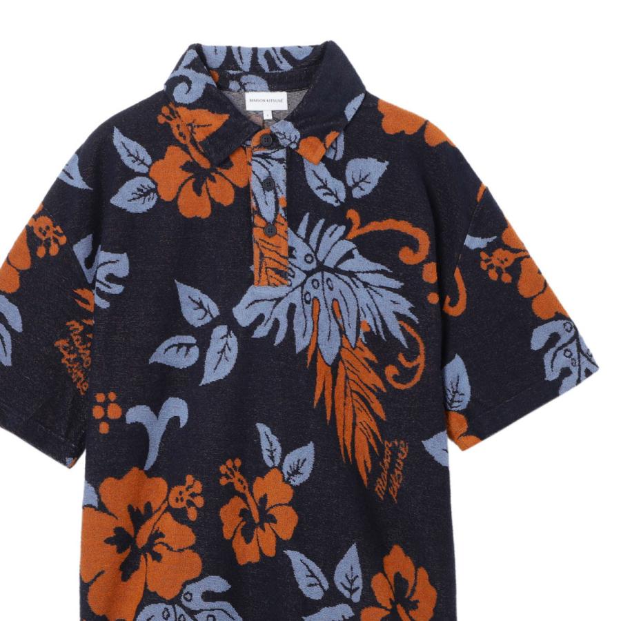 MAISON KITSUNE（メゾン キツネ） ポロシャツ JACQUARD OVERSIZE POLO