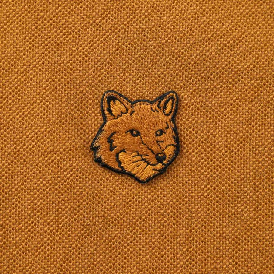 メゾンキツネ MAISON KITSUNE ポロシャツ BOLD FOX HEAD PATCH COMFORT POLO メンズ mm00210kj7010-p261-tobacco｜mb-y｜07