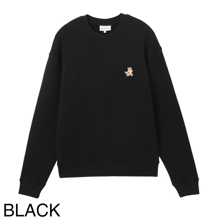 メゾンキツネ MAISON KITSUNE スウェットシャツ SPEEDY FOX PATCH 