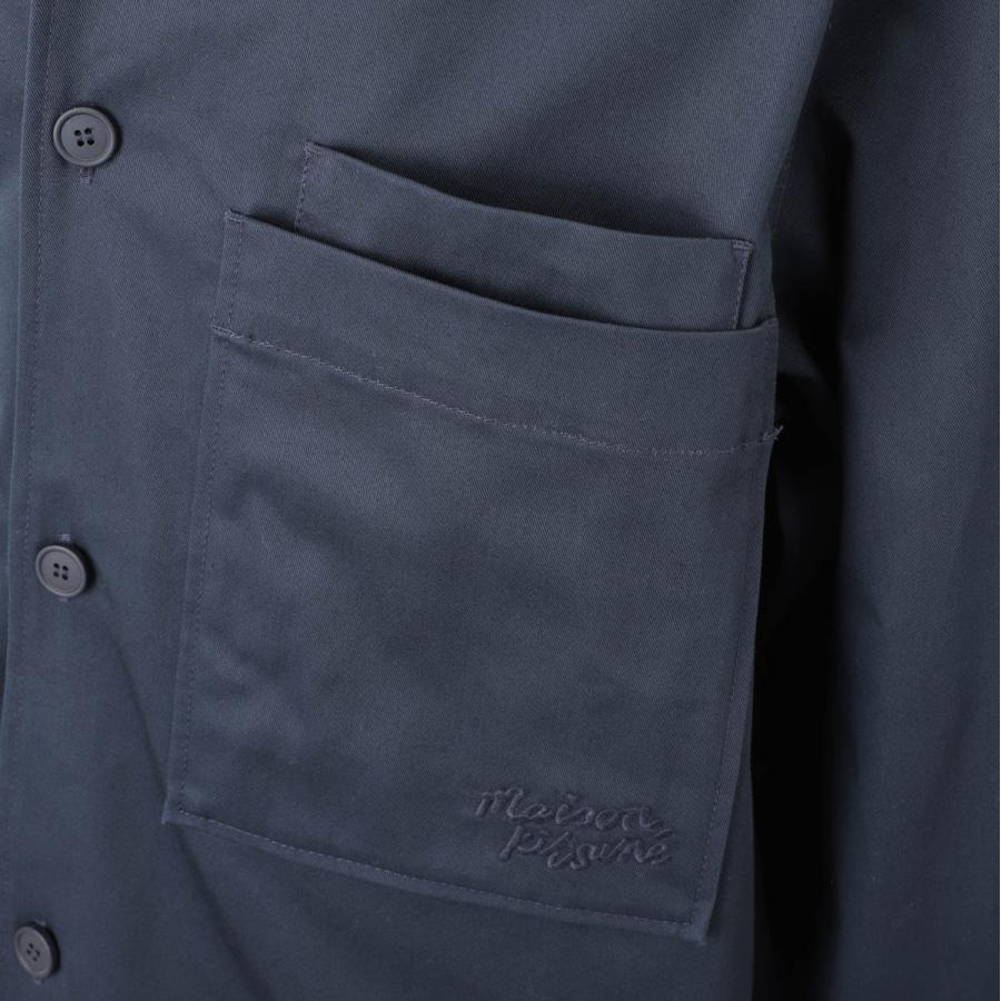 メゾンキツネ MAISON KITSUNE シャツジャケット メンズ mm00401ww0078-p492-deepnavyの画像