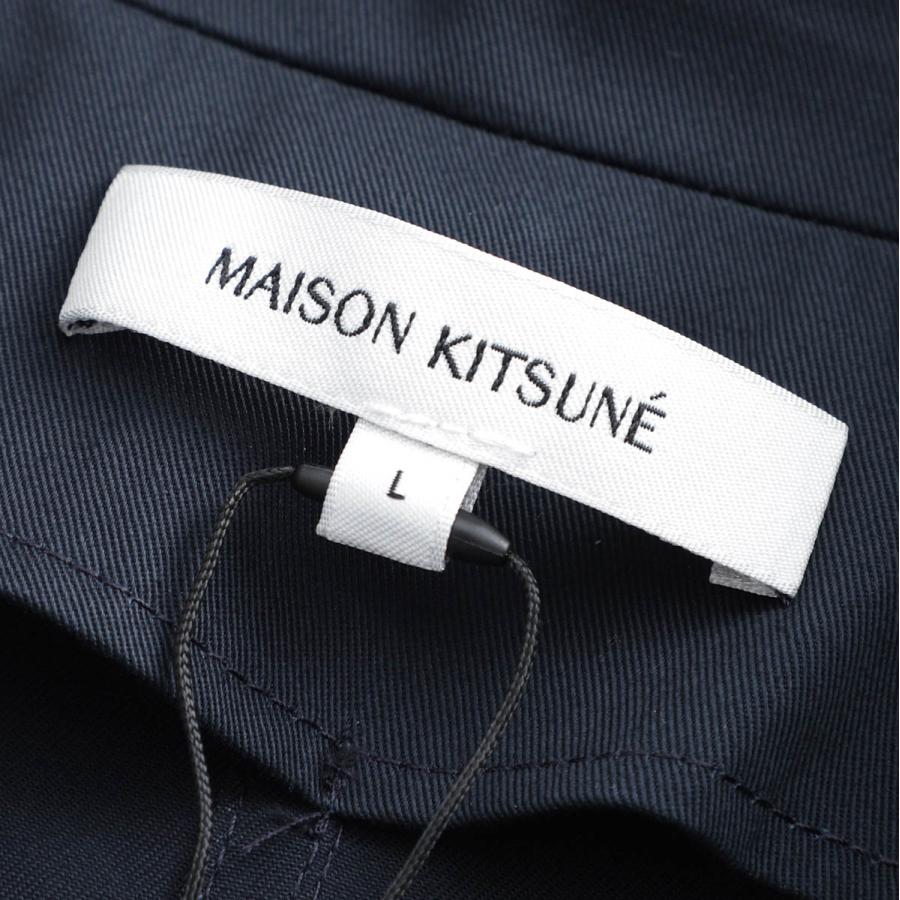 メゾンキツネ MAISON KITSUNE シャツジャケット メンズ mm00401ww0078-p492-deepnavyの画像