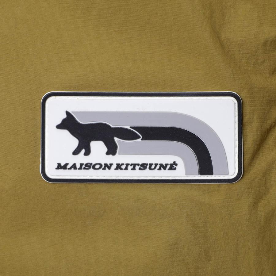 メゾンキツネ MAISON KITSUNE ハーフジップ プルオーバー TECHNICAL WINDBREAKER ウインドブレーカー ブラウン メンズ mm02102wq0072-p261-tobacco｜mb-y｜12