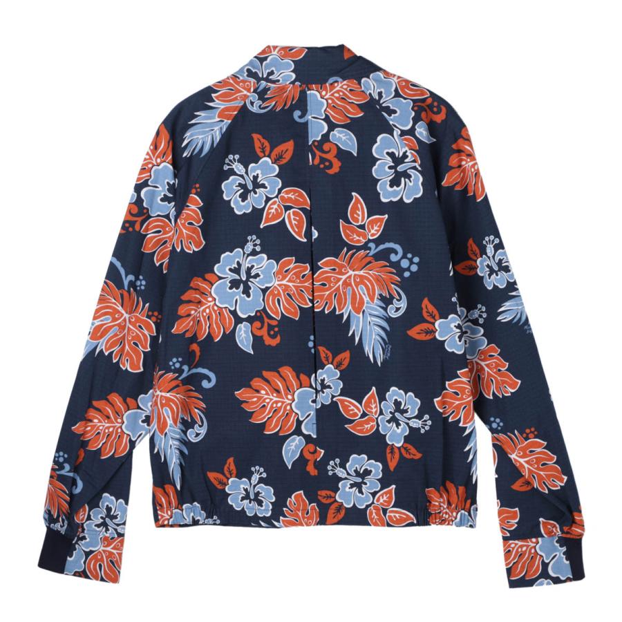 メゾンキツネ MAISON KITSUNE ジップアップ ブルゾン ZIPPED BLOUSON ブルー メンズ mm02120ww4016-o492-deepnavydesignの画像