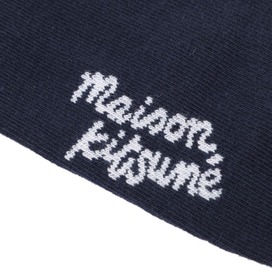 【ネコポス対応(3点まで)】メゾンキツネ MAISON KITSUNE 靴下 ソックス ブルー メンズ mm06405kt0010-p476-inkblue｜mb-y｜04