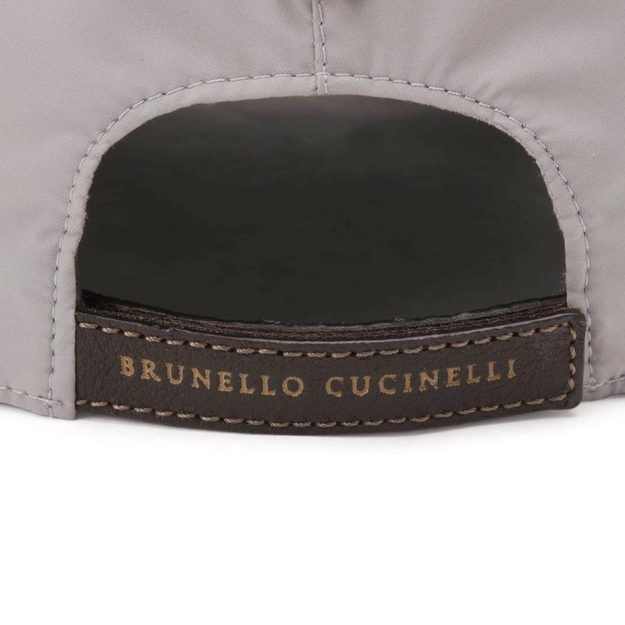 ブルネロクチネリ BRUNELLO CUCINELLI ナイロンキャップ グレー メンズ 