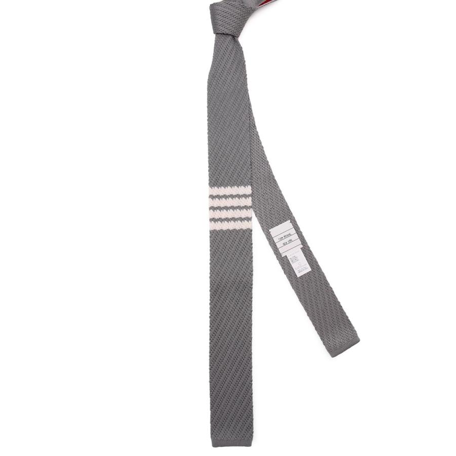 THOM BROWNE グレー ストライプネクタイ THOM BROWNE トムブラウン BROWNE. ネクタイ グレー メンズ